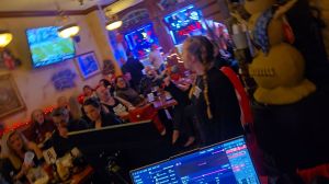 Karaoke night hosted by The Lively Vibes DJ at Orland Park pub