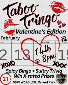 Naughty Bingo at The Irish Patriot in Orland Park